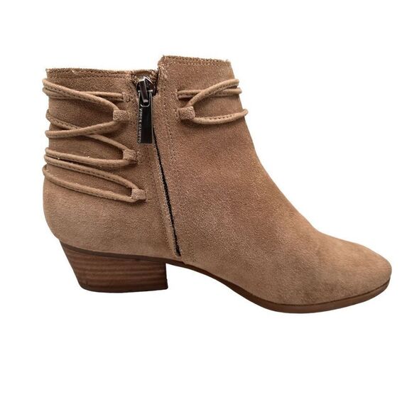 Vince camuto Carlina tan suede ankle boots tassels side zip women’s size 8.5m - Picture 4 of 13
